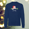 Personalised Peeping Santa Face Christmas Sweatshirts
