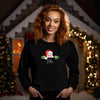 Personalised Peeping Santa Face Christmas Sweatshirts