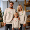 Personalised Peeping Santa Face Christmas Sweatshirts
