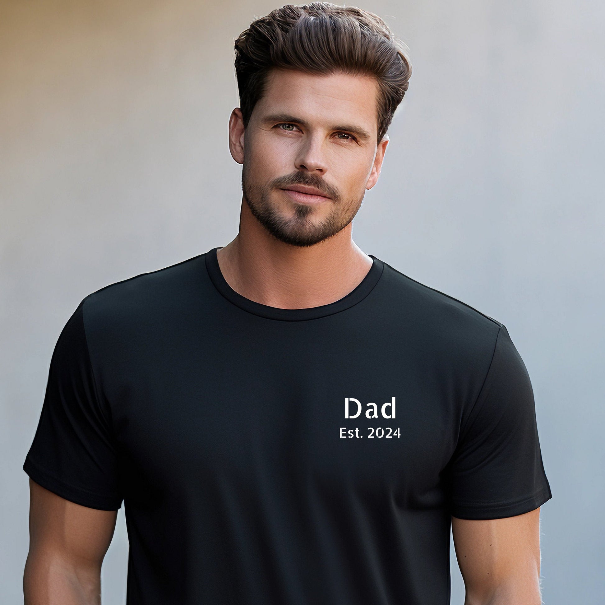 Personalised Dad Est. Year T-Shirt - Custom Date Dad Shirt