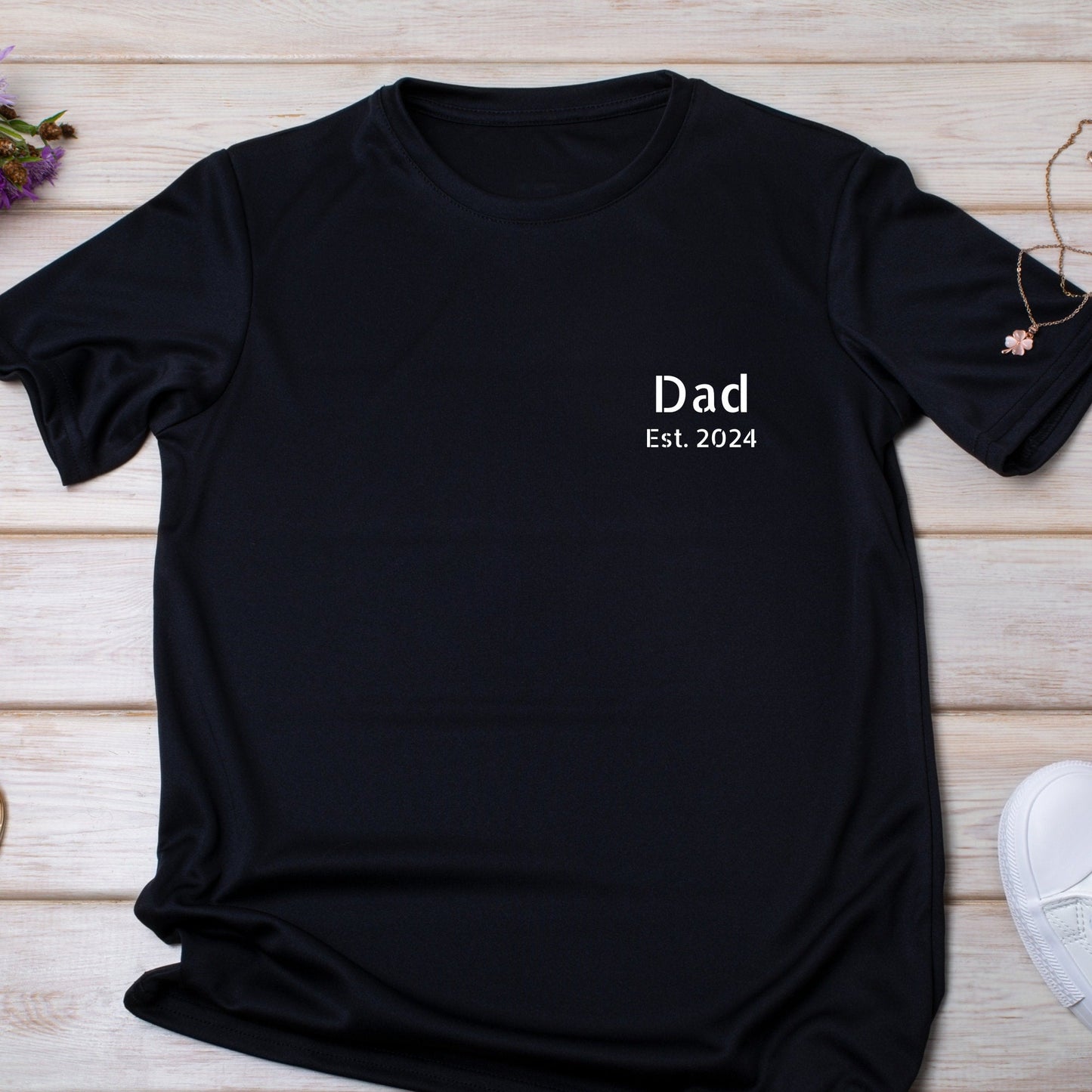 Personalised Dad Est. Year T-Shirt - Custom Date Dad Shirt