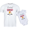 Personalised Our First Father's Day Drinking T Shirt