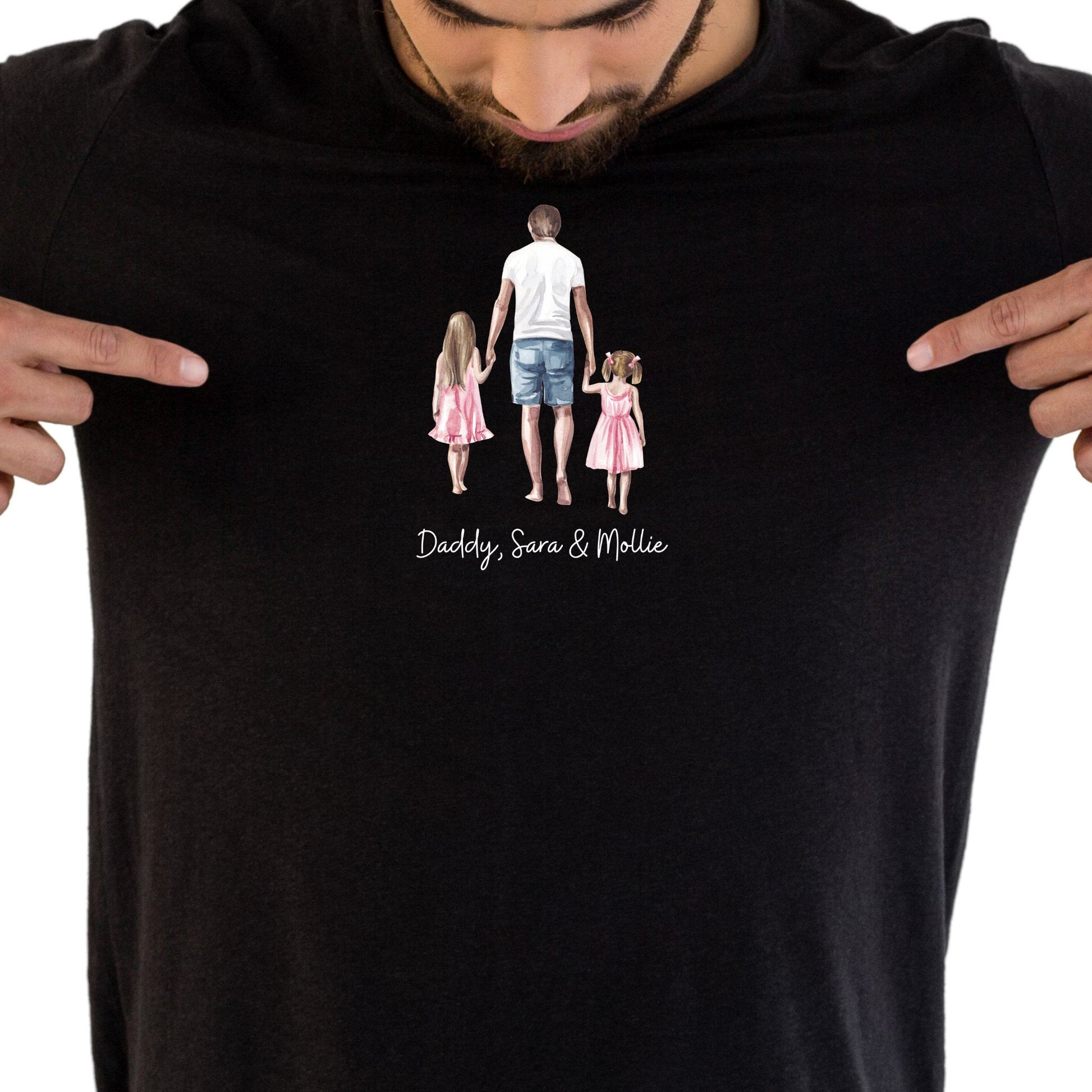 Personalised Daddy and Daughter T-Shirt