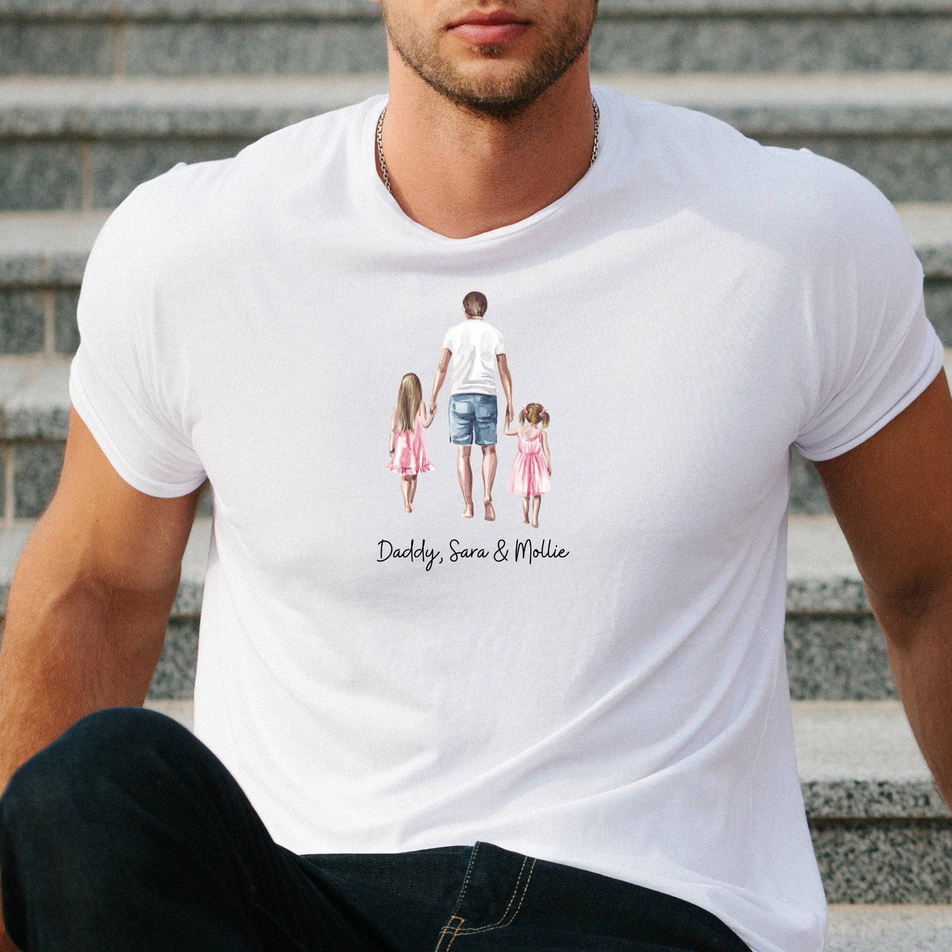 Personalised Daddy and Daughter T-Shirt