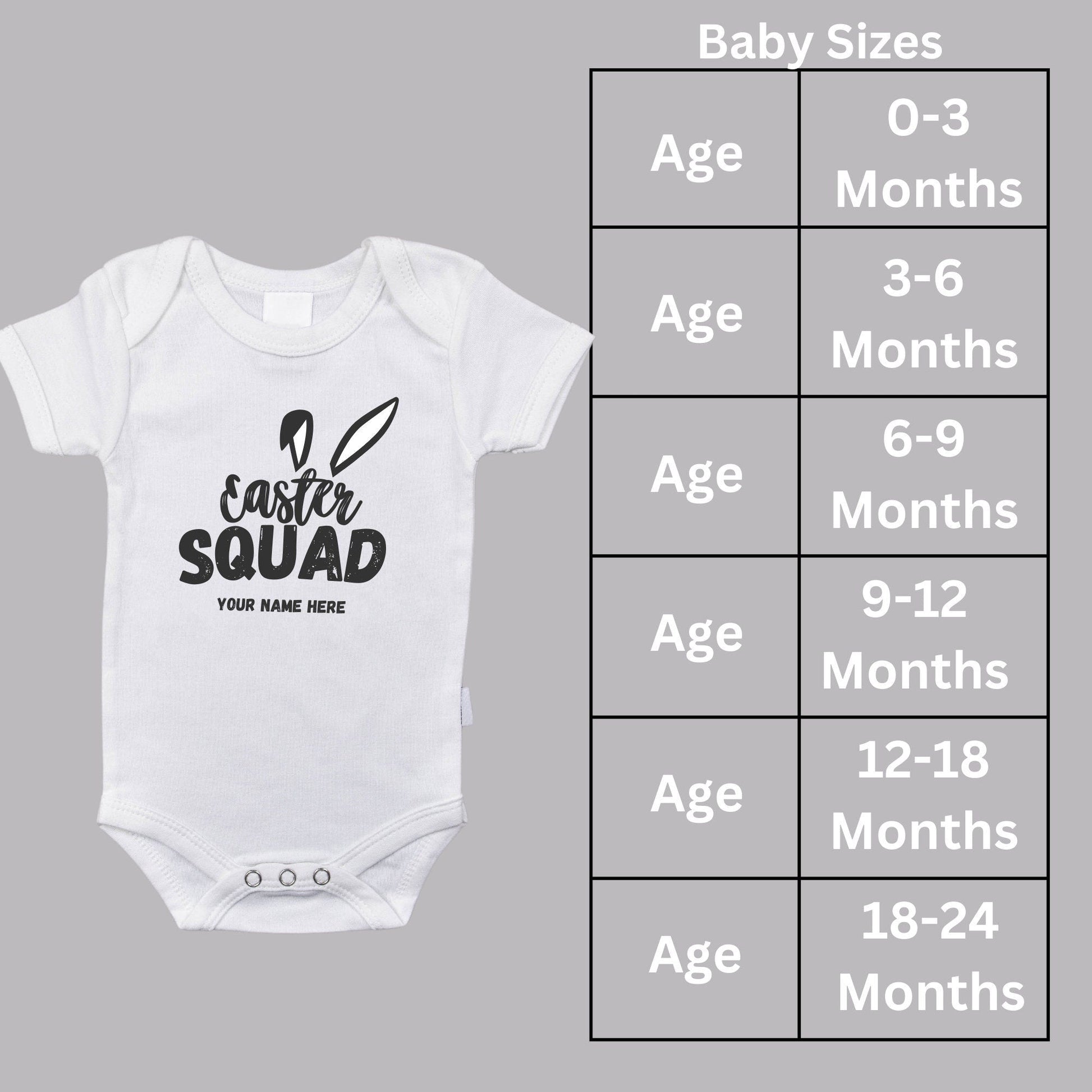 Personalised Easter Squad Family Matching T Shirts