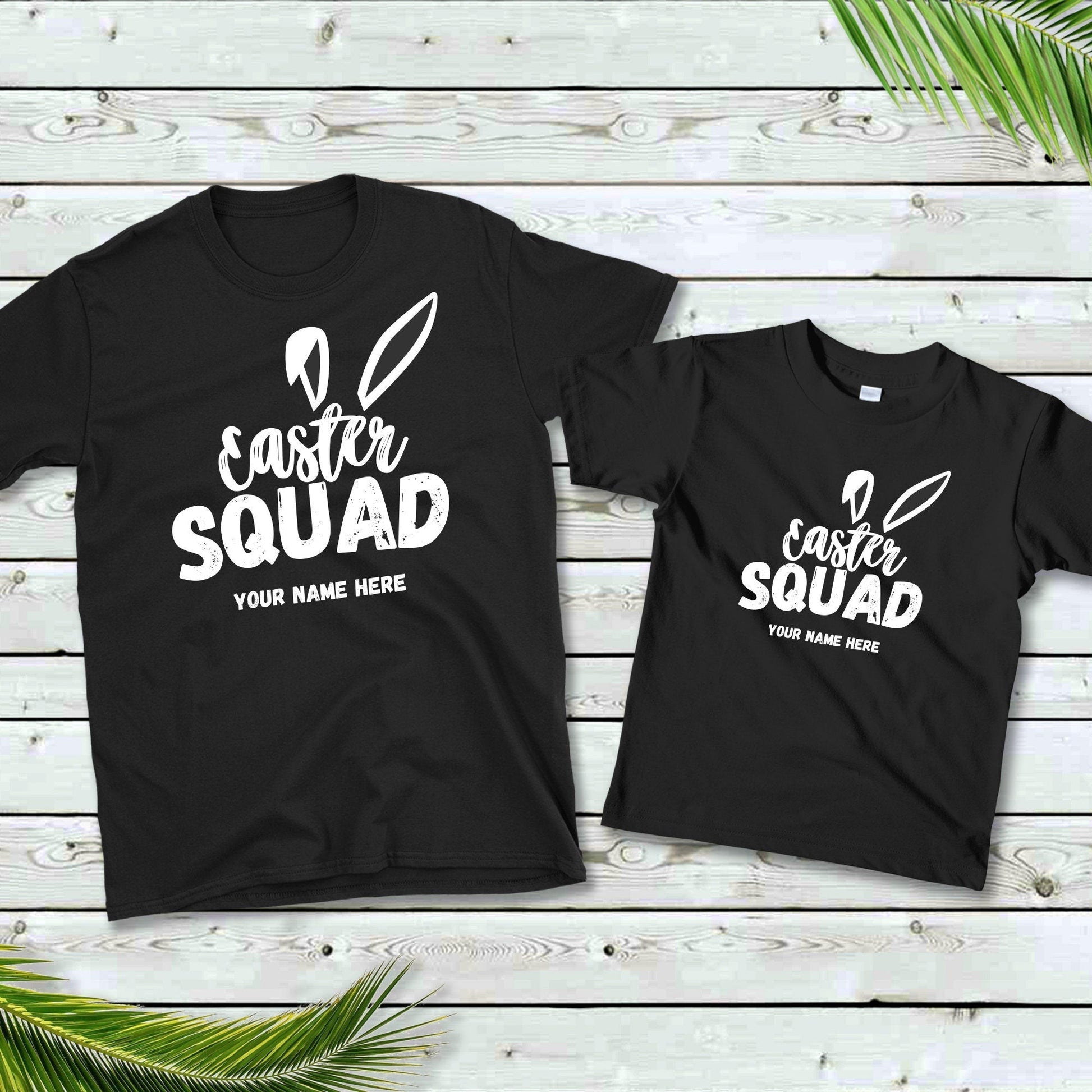 Personalised Easter Squad Family Matching T Shirts
