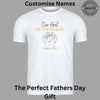 Personalised Our First Father's Day Hand Feet Shirts