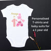 Personalised First Birthday Balloons T Shirt