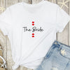 Personalised Hen Party Double Heart T Shirts