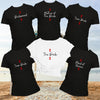 Personalised Hen Party Double Heart T Shirts