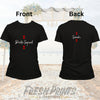 Personalised Hen Party Double Heart T Shirts