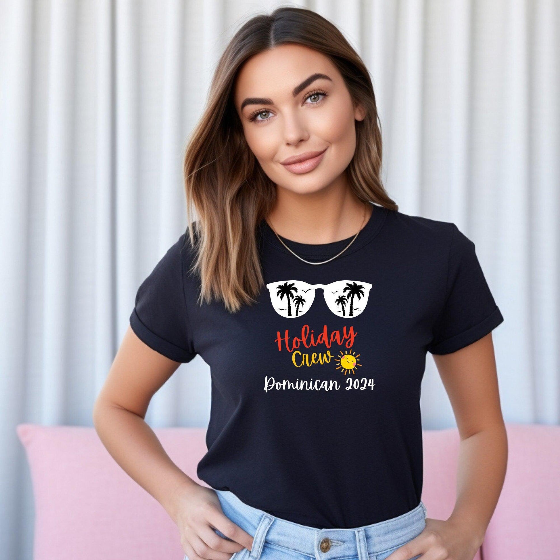 Personalised Holiday Crew Sunglass T-Shirts – Custom Vacation Tees for the Whole Family