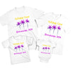Personalised Holiday Crew Plam Tree Family T Shirts