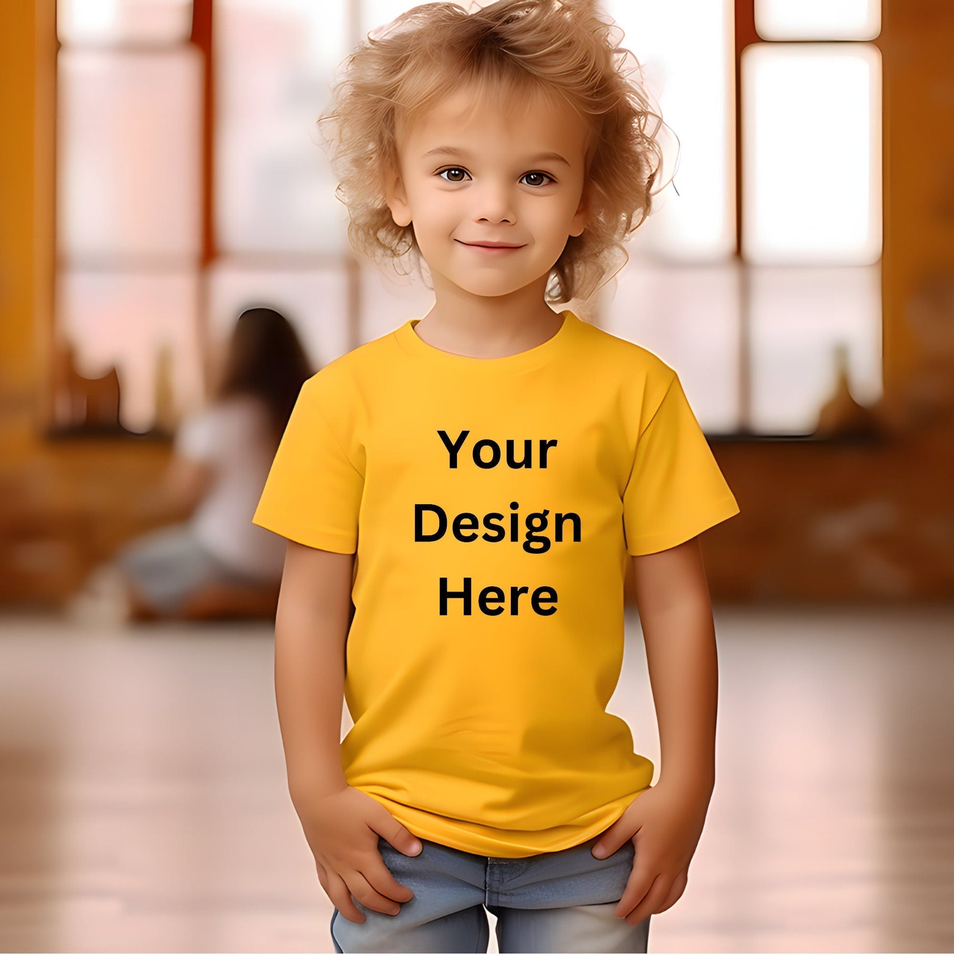 Personalised Kids Photo and Text T Shirt