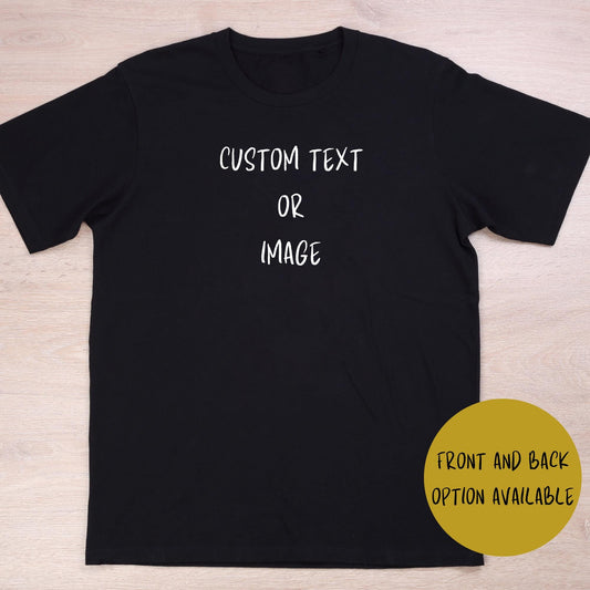 Personalised Kids Photo and Text T Shirt