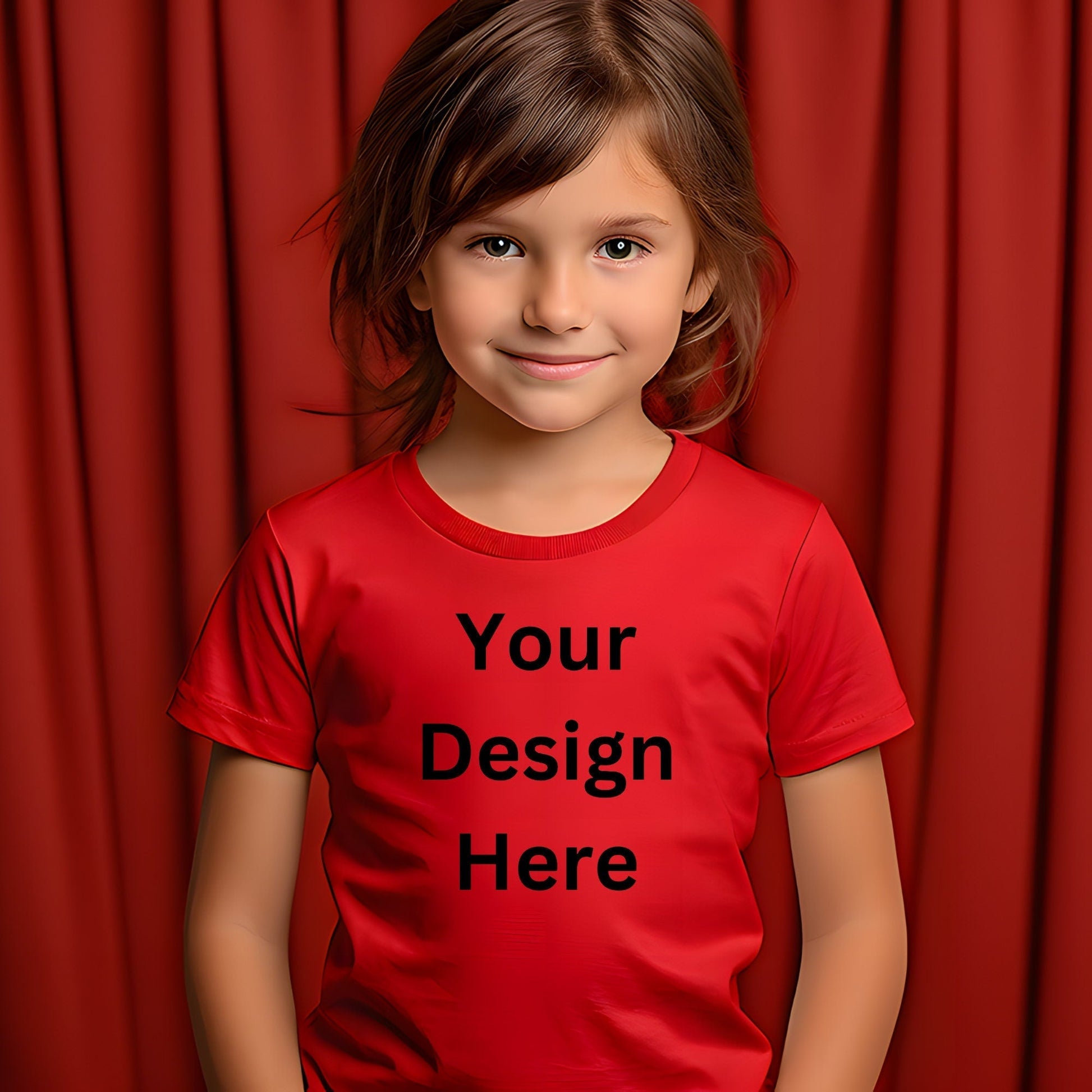 Personalised Kids Photo and Text T Shirt
