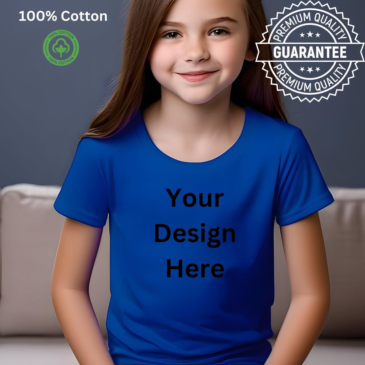 Personalised Kids Photo and Text T Shirt