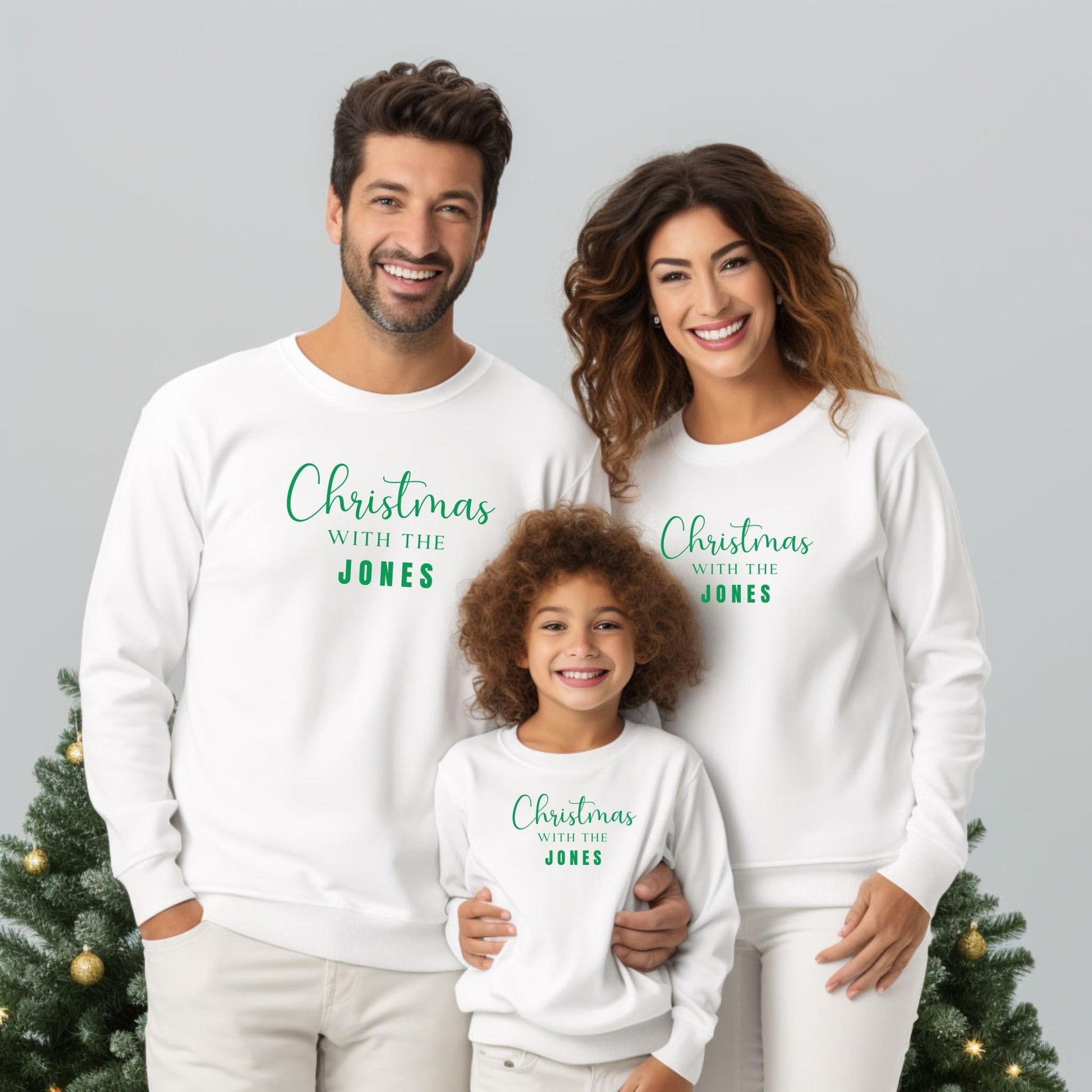 Personalised Matching "Christmas With The" Family Sweatshirt