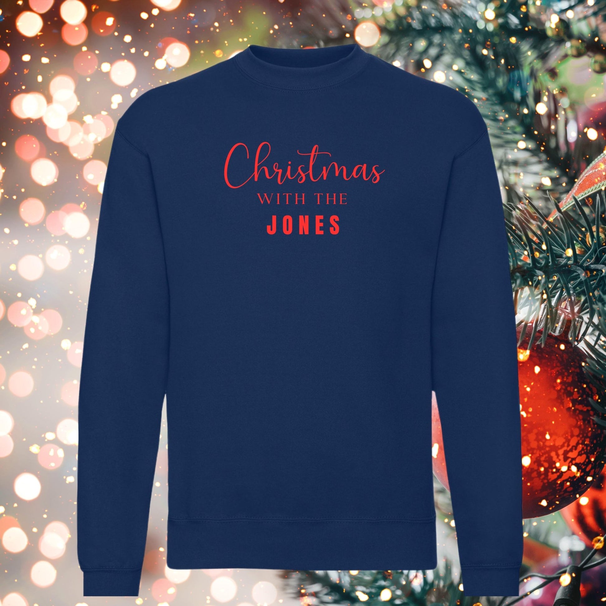 Personalised Matching "Christmas With The" Family Sweatshirt