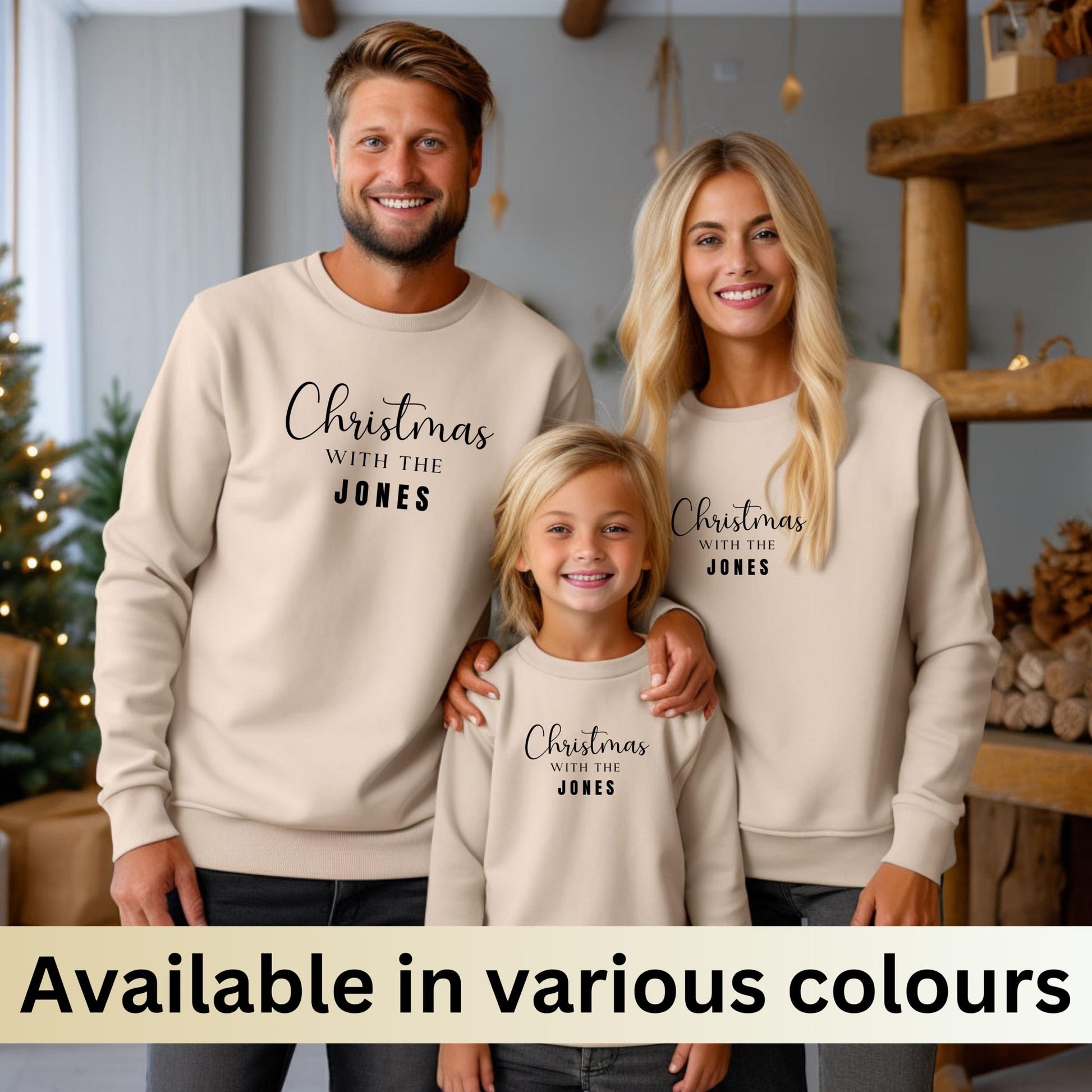 Personalised Matching "Christmas With The" Family Sweatshirt