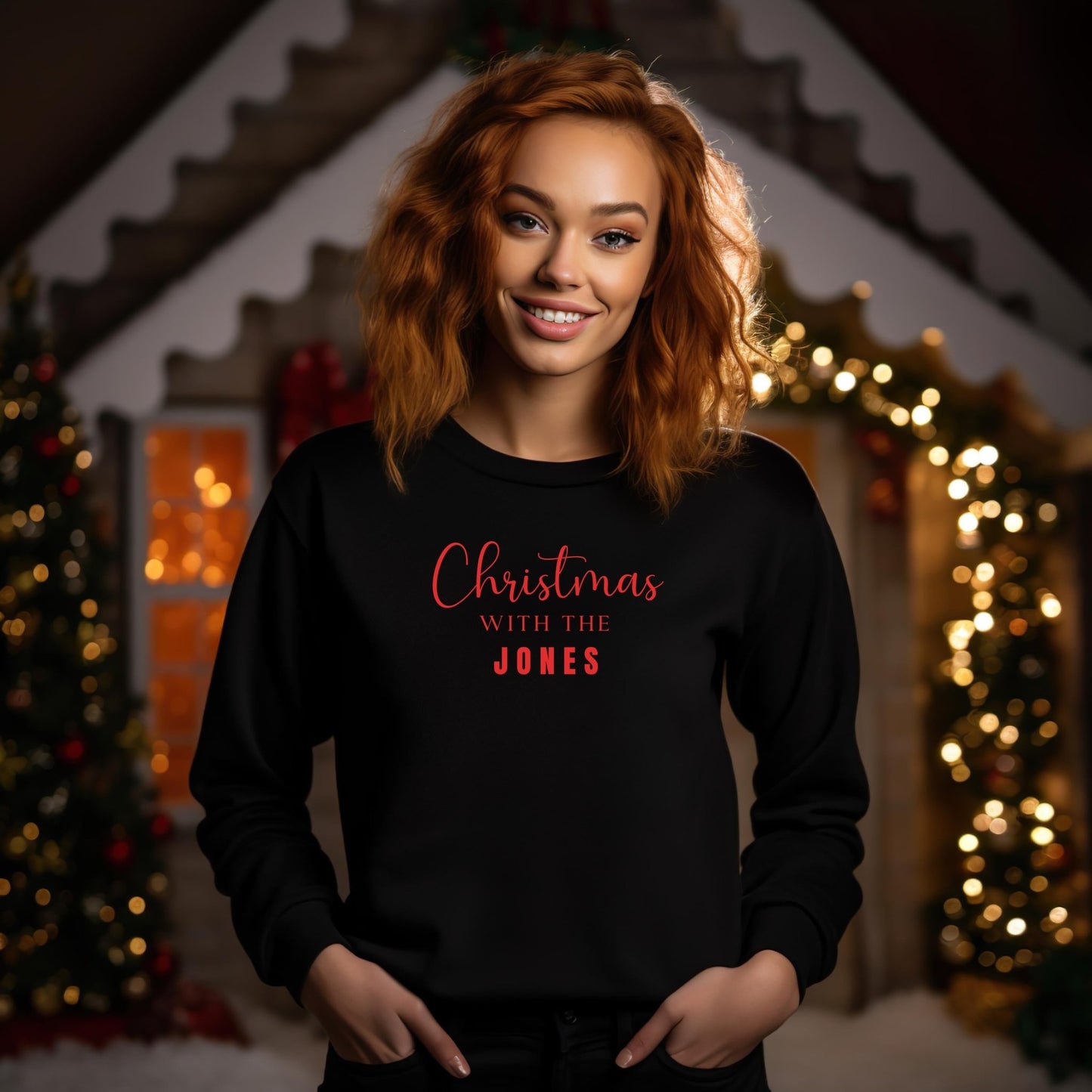 Personalised Matching "Christmas With The" Family Sweatshirt