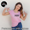 Personalised Mom Shirt with Kids Name, Custom Mom Shirt, Kids Name Shirt, Custom Mom Gift, Mother's Day Shirt, Shirts for Mum, Gift for Mom