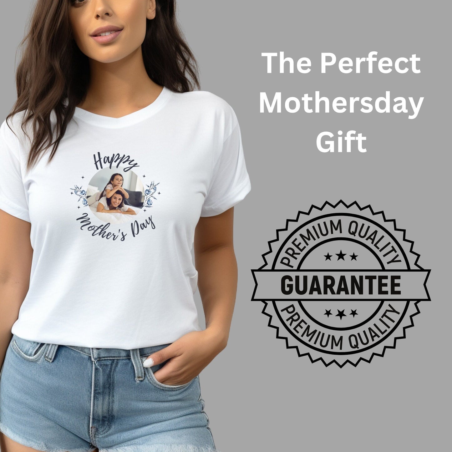 Personalised Mother's Day T-Shirt with Custom Photo