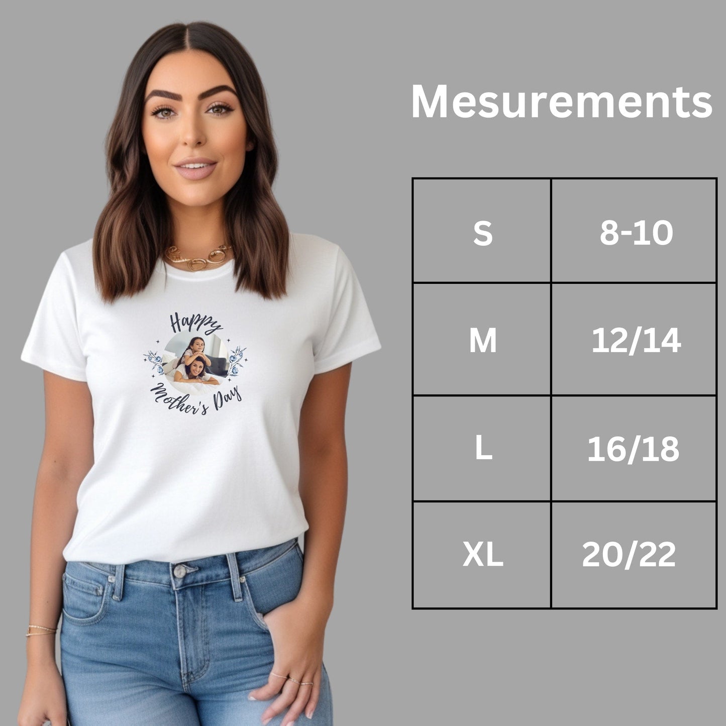 Personalised Mother's Day T-Shirt with Custom Photo