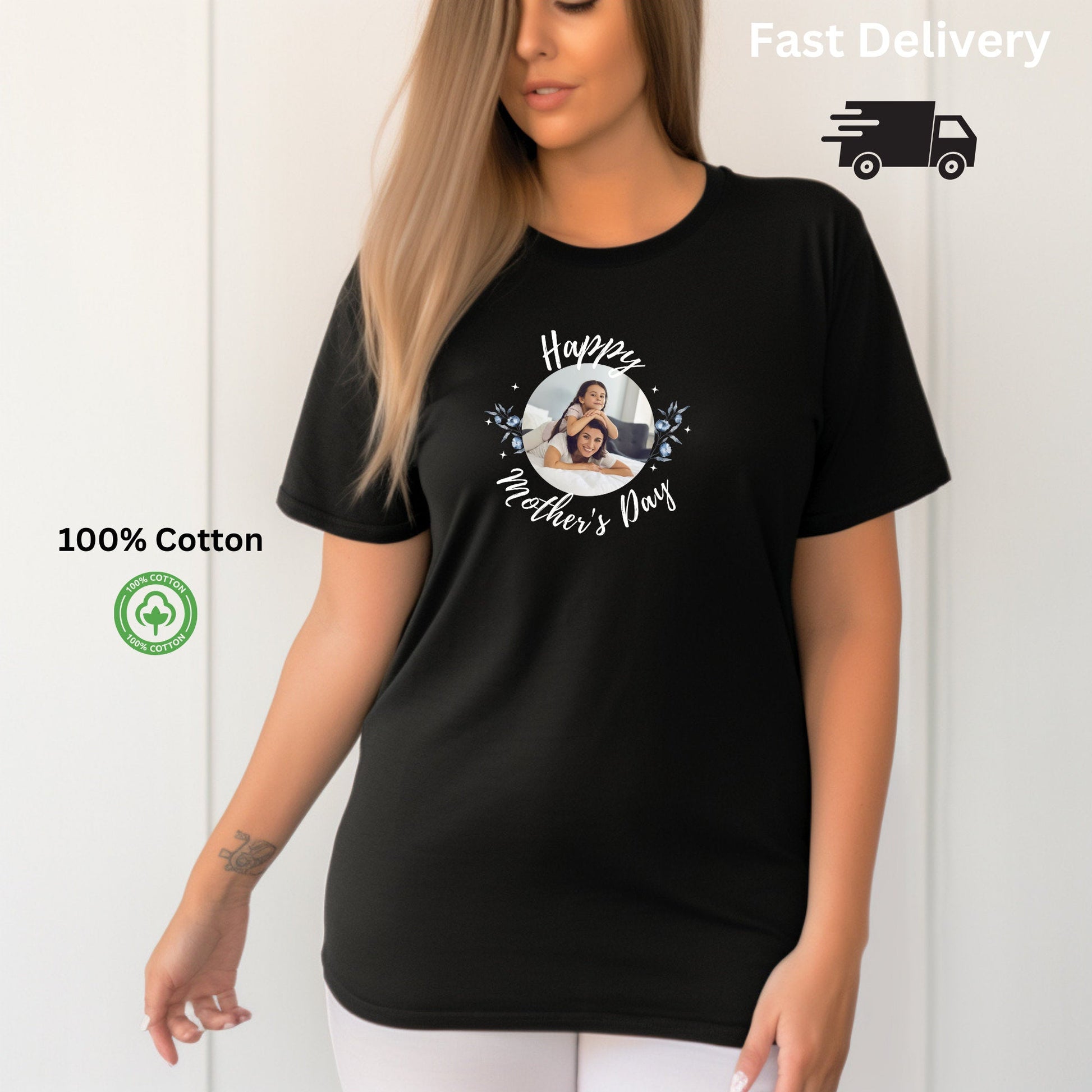 Personalised Mother's Day T-Shirt with Custom Photo