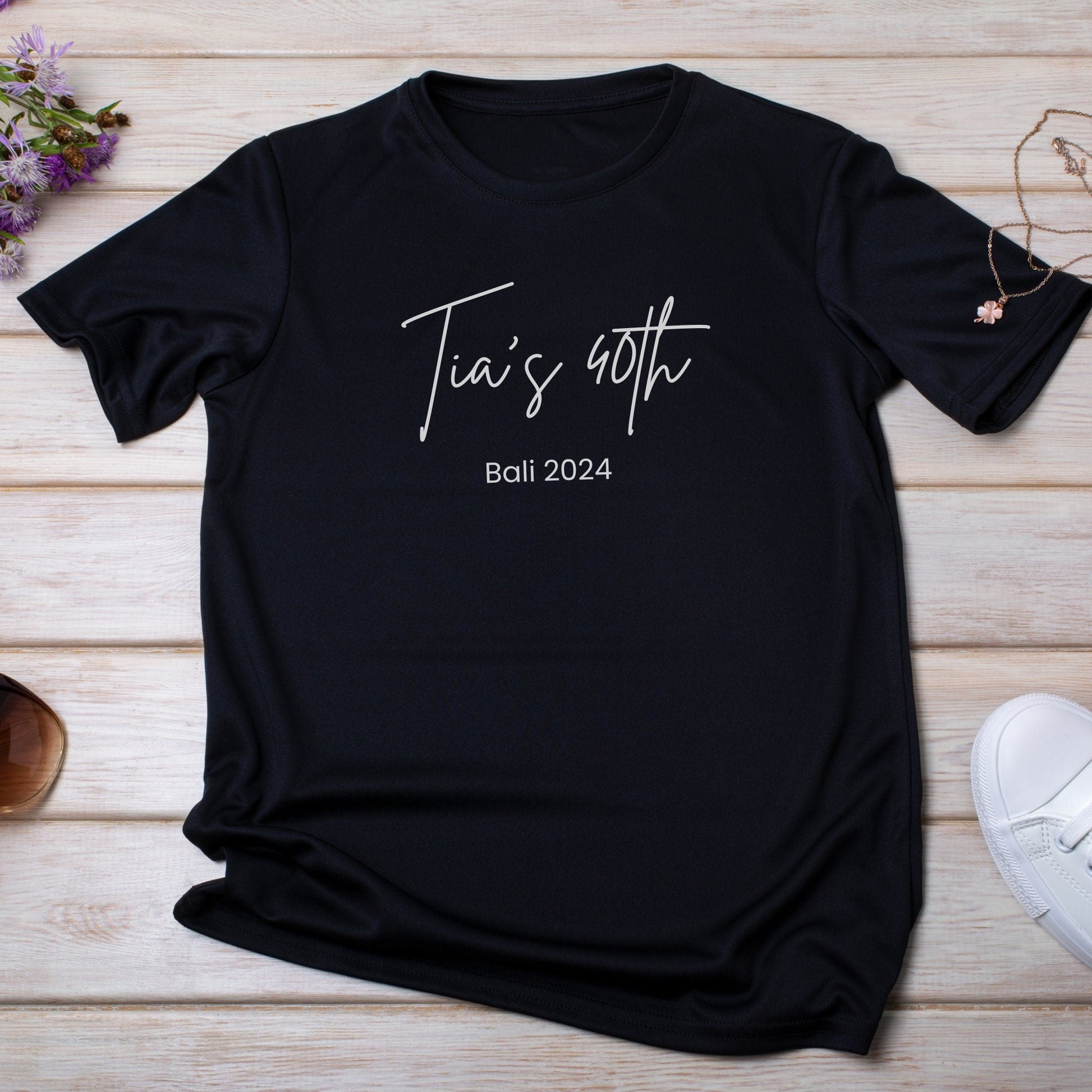 Personalised Name Birthday T Shirt for Women