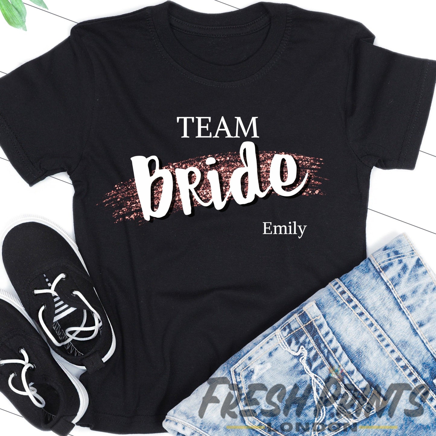 Personalised Name Team Bride Hen Party T-Shirts