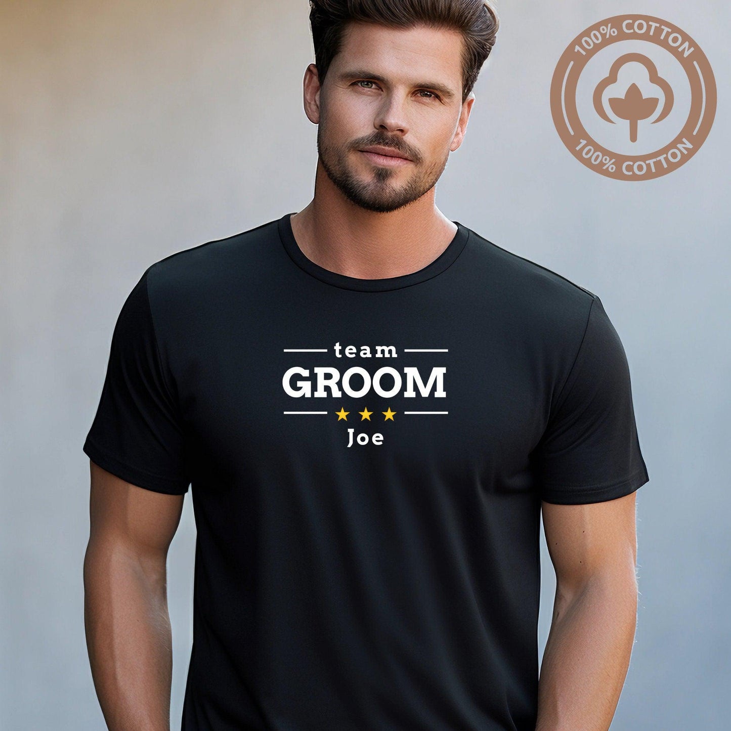 Personalised Team Groom T-Shirt - Groom Bachelor Party T-Shirt, Groom Squad & Groomsmen Wedding Party Tee, Perfect Groom Gift