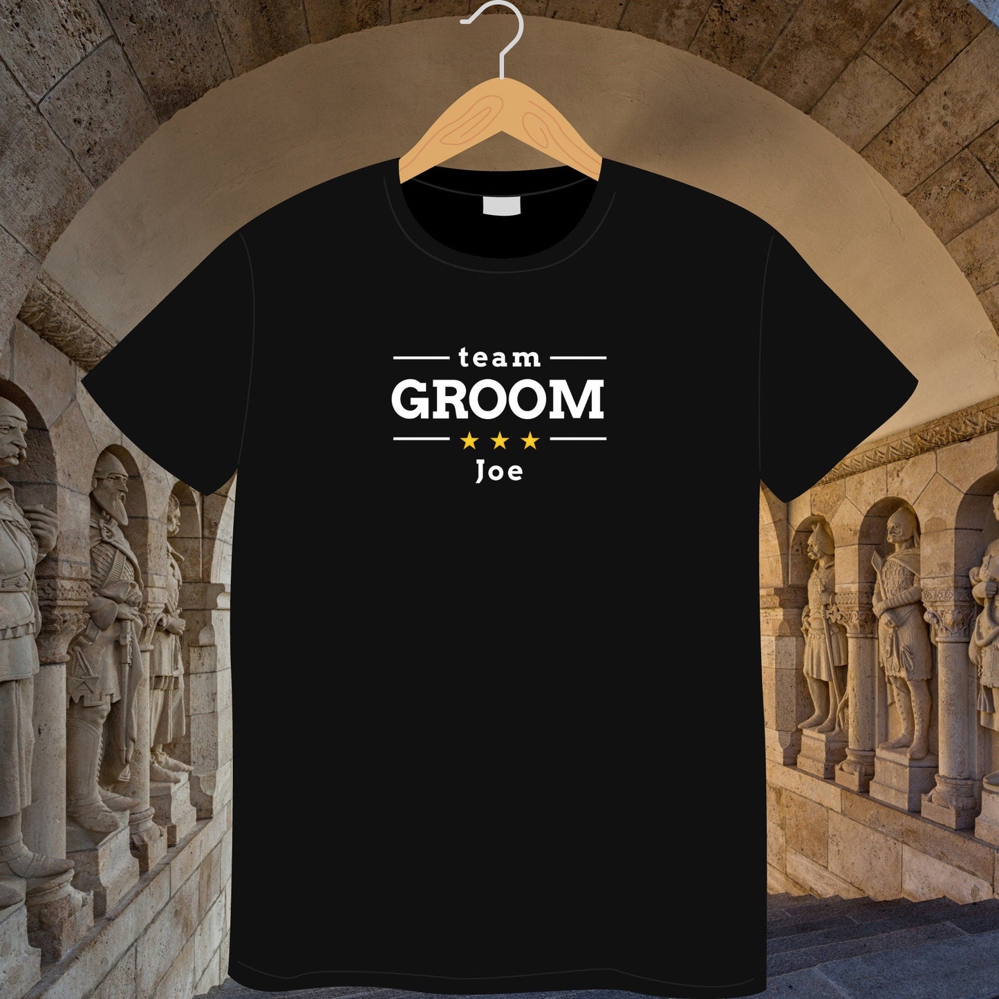 Personalised Team Groom T-Shirt - Groom Bachelor Party T-Shirt, Groom Squad & Groomsmen Wedding Party Tee, Perfect Groom Gift