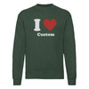 Unisex I Love Custom Sweatshirt, Unisex I Heart Custom Sweatshirt, Custom Text Shirt, Valentine Sweatshirt, Custom Valentine's Day Gift