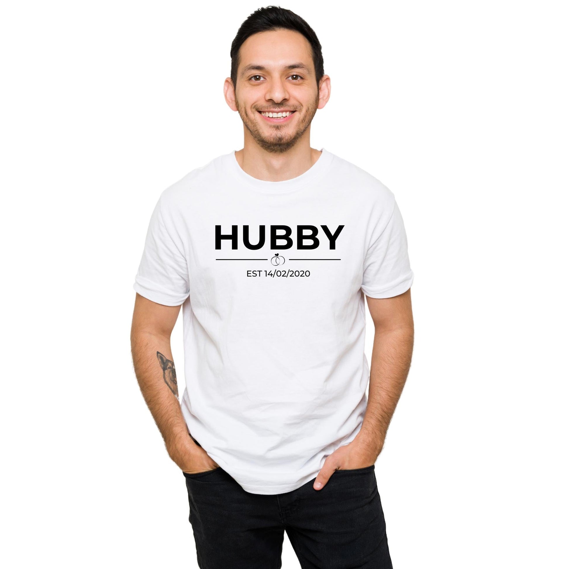 Wifey Hubby Est Shirt, Personalised Couple Matching Shirt, Honeymoon Shirts, Husband and Wife Shirt, Wife Shirt, Custom Wedding Gift