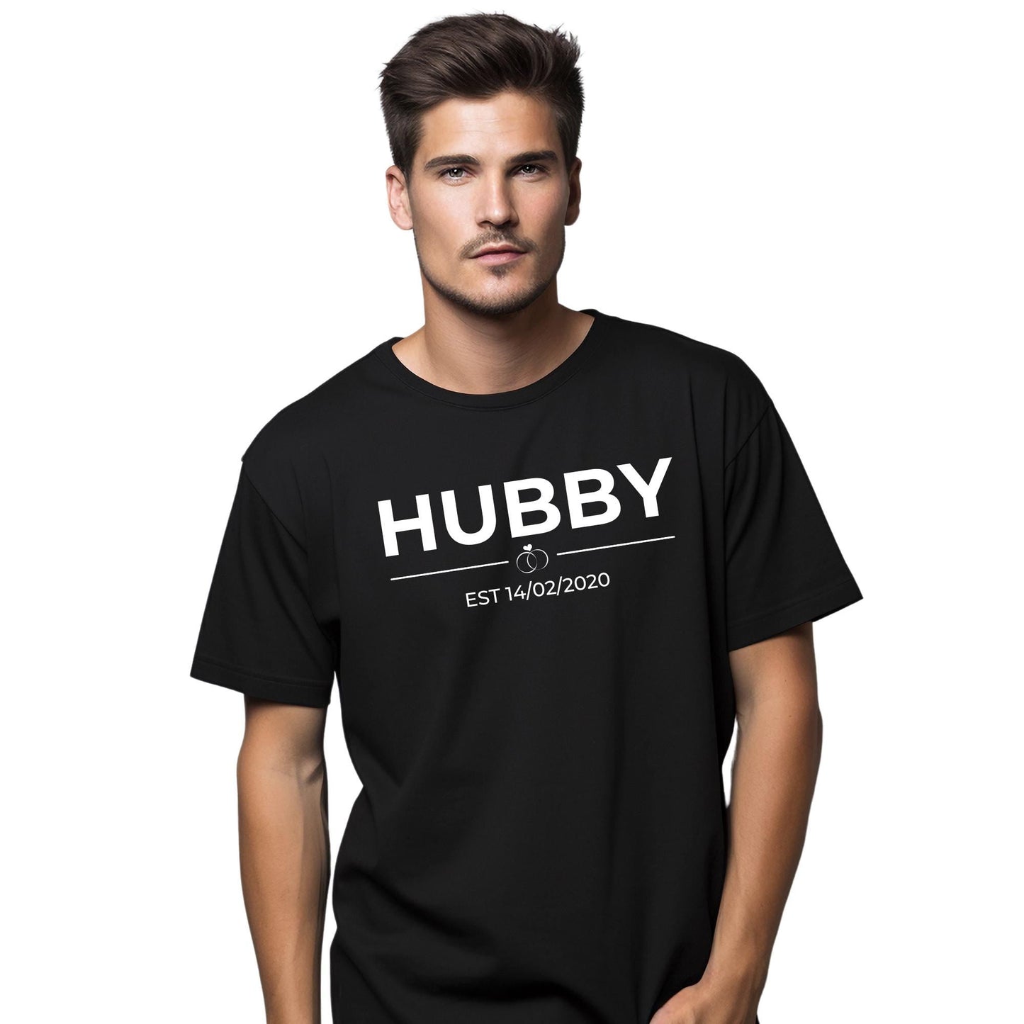 Wifey Hubby Est Shirt, Personalised Couple Matching Shirt, Honeymoon Shirts, Husband and Wife Shirt, Wife Shirt, Custom Wedding Gift