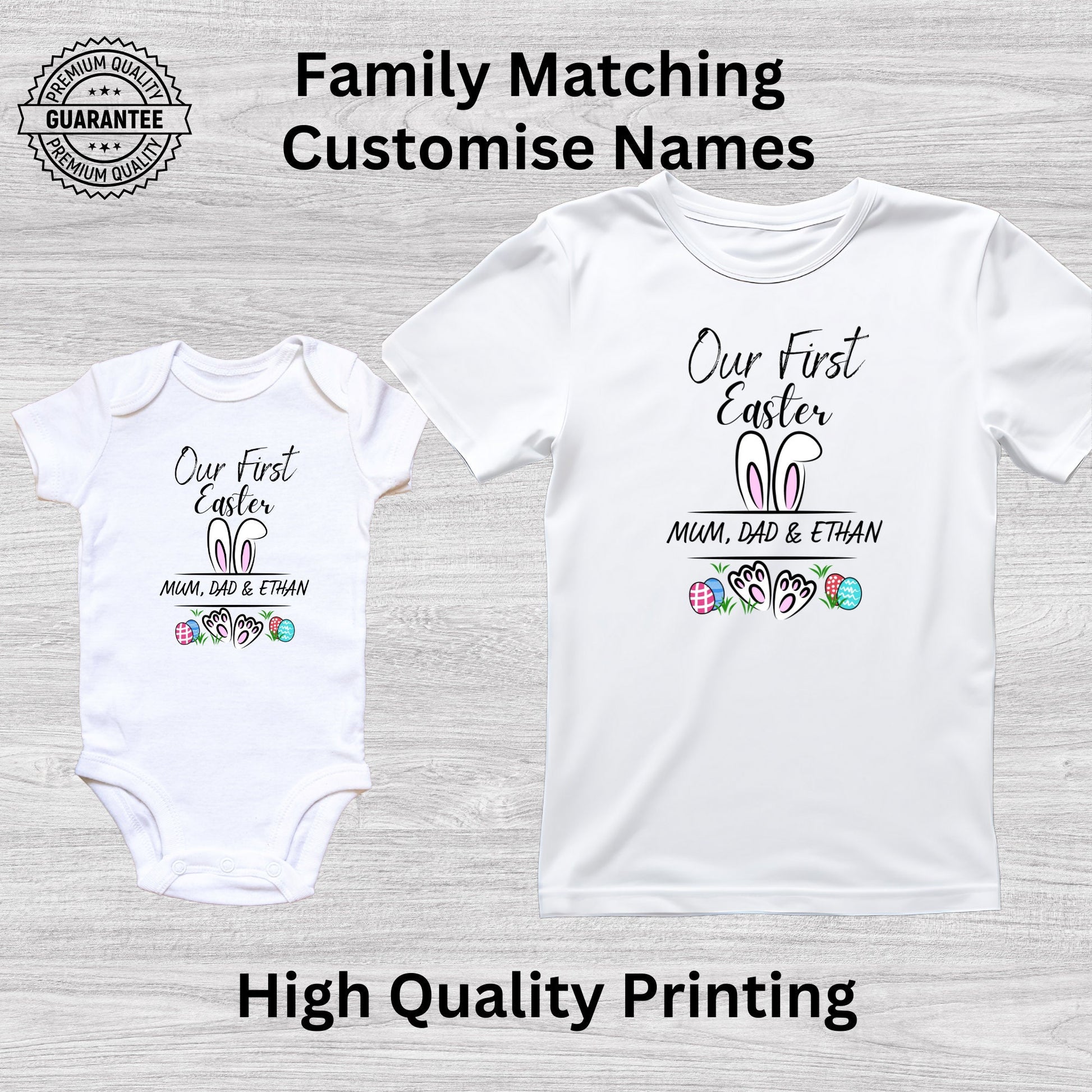 Our First Easter Bunny Matching Family T-Shirt