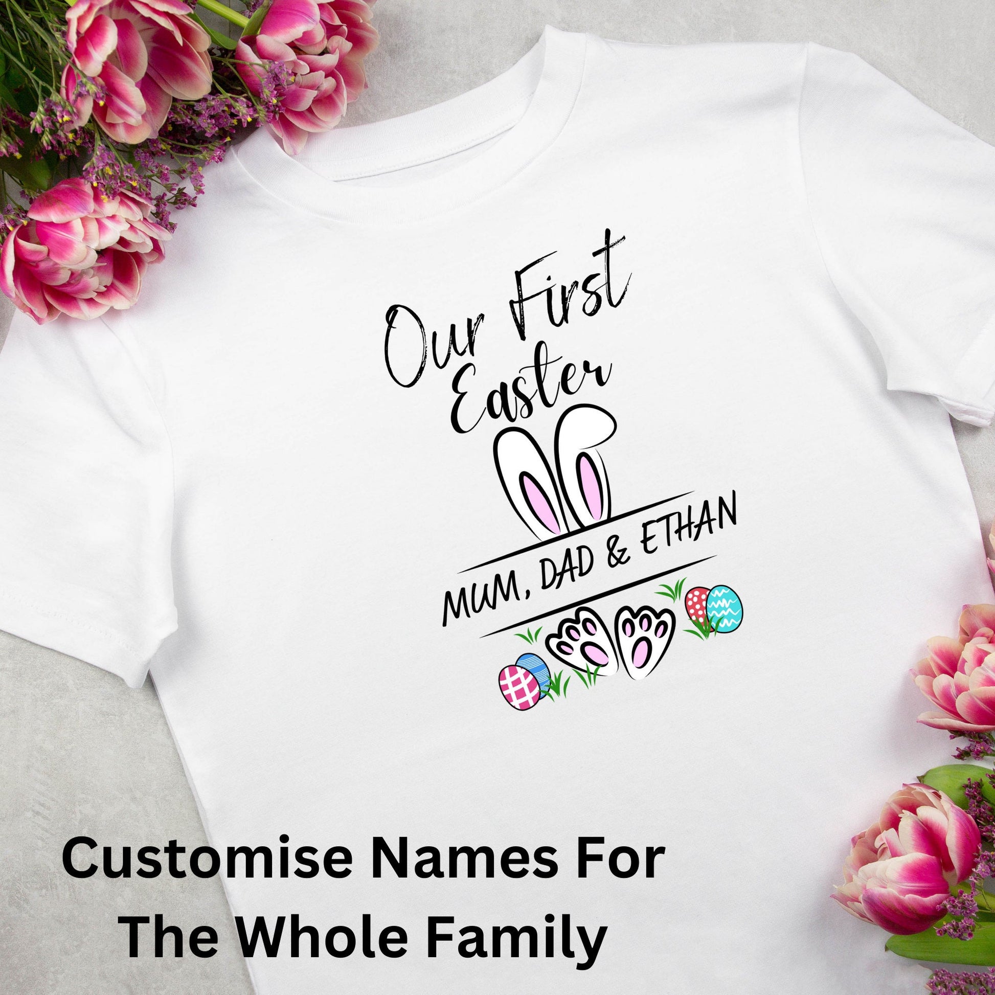 Our First Easter Bunny Matching Family T-Shirt