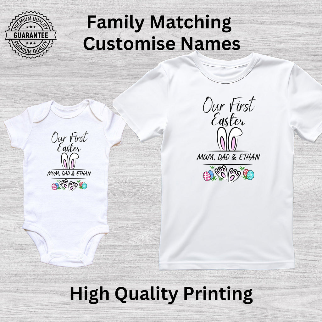 Our First Easter Bunny Matching Family T-Shirt