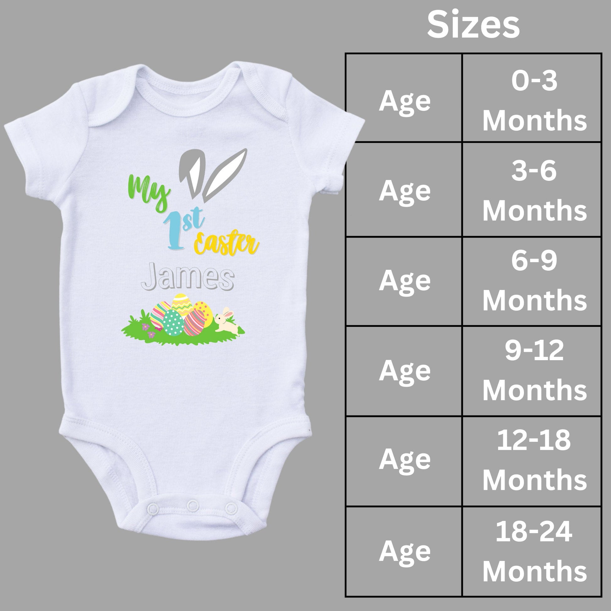 Personalised My First Easter Egg Baby Bodysuit