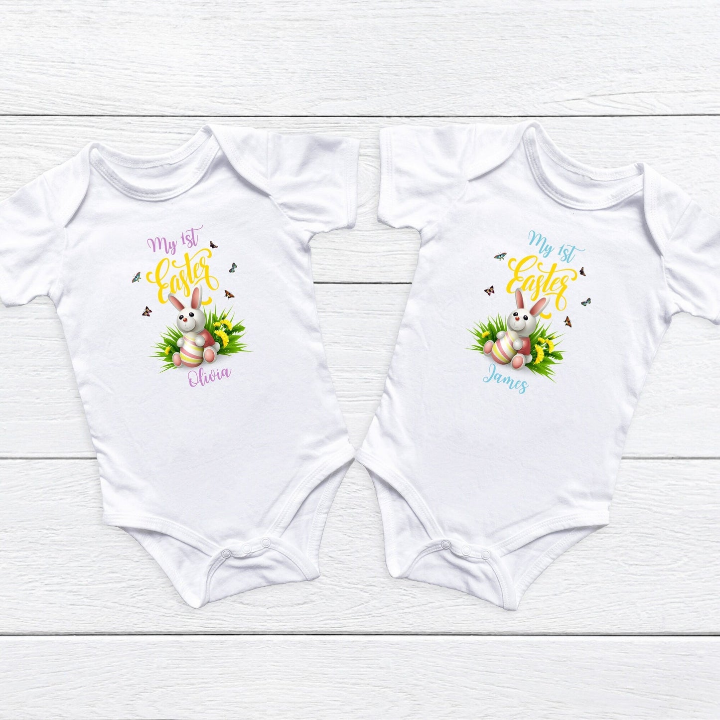 Personalised My First Easter Graphic Bodysuit