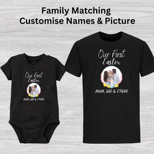 Personalised Our First Easter Family Matching Dress